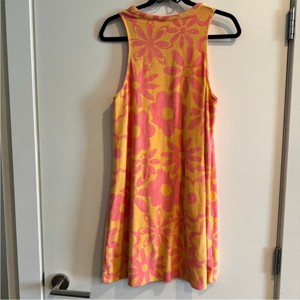 Zara Floral Sleeveless Dress - Yellow and Pink